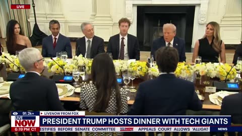 Trump hosts top tech CEOs at White House- Bill Gates, Mark