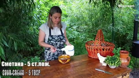 Spring Day in the Ukrainian Village! RECIPE for delicious fried POTATOES !