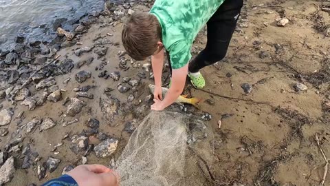 Catching bait was a challenge!