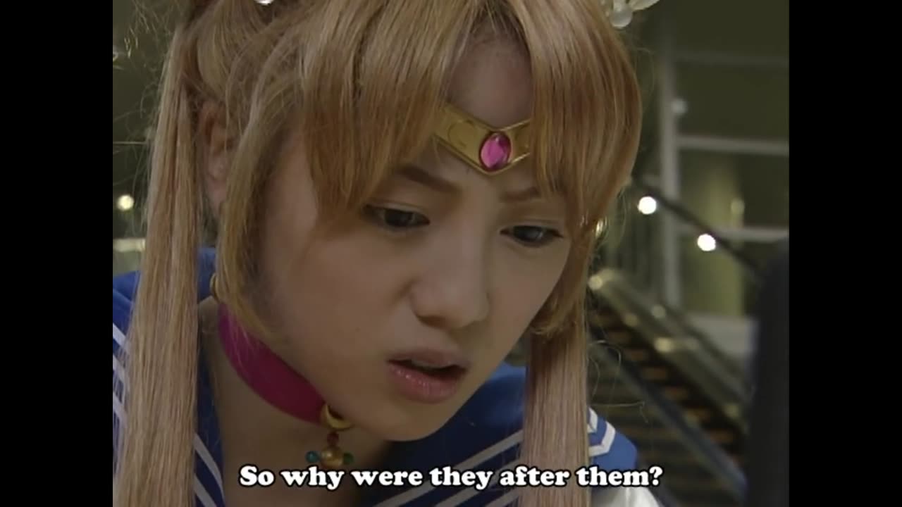 Usagi & Mamoru sailor moon live action act 15 Usagi goes after the monster