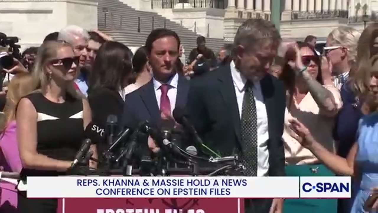 Reps. Thomas Massie and Ro Khanna Press Conference With Survivors of Epstein and Maxwell’s Abuse