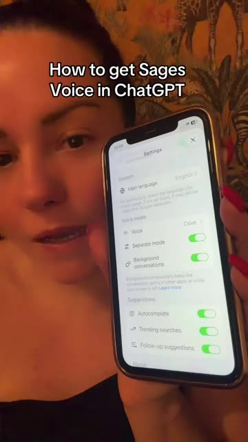 ChatGBT -How to get Sages voice