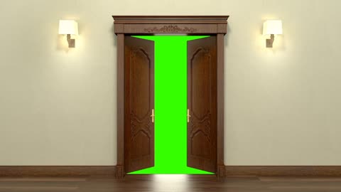 Door animation green screen