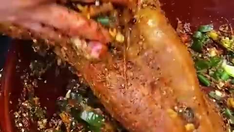 eat grilled rabbit #shortvideo #cooking