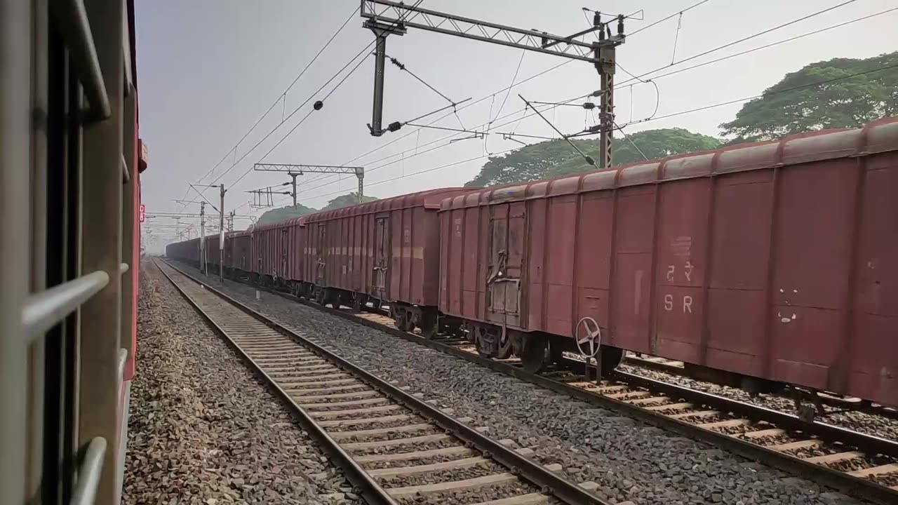 Train journey in India by Indian Railways Shantiniketan Express