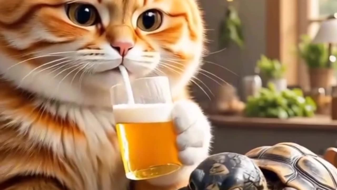 Today I made soup to eat #storytelling #cat #turtle #funny #cuteanimal