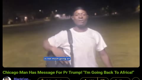 hey Trump! "I'm going back to Africa!", Black Immigrant Says Send National Guard Here!
