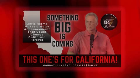 📢 Lewis Herms Makes a Major Announcement That Could Change California Forever