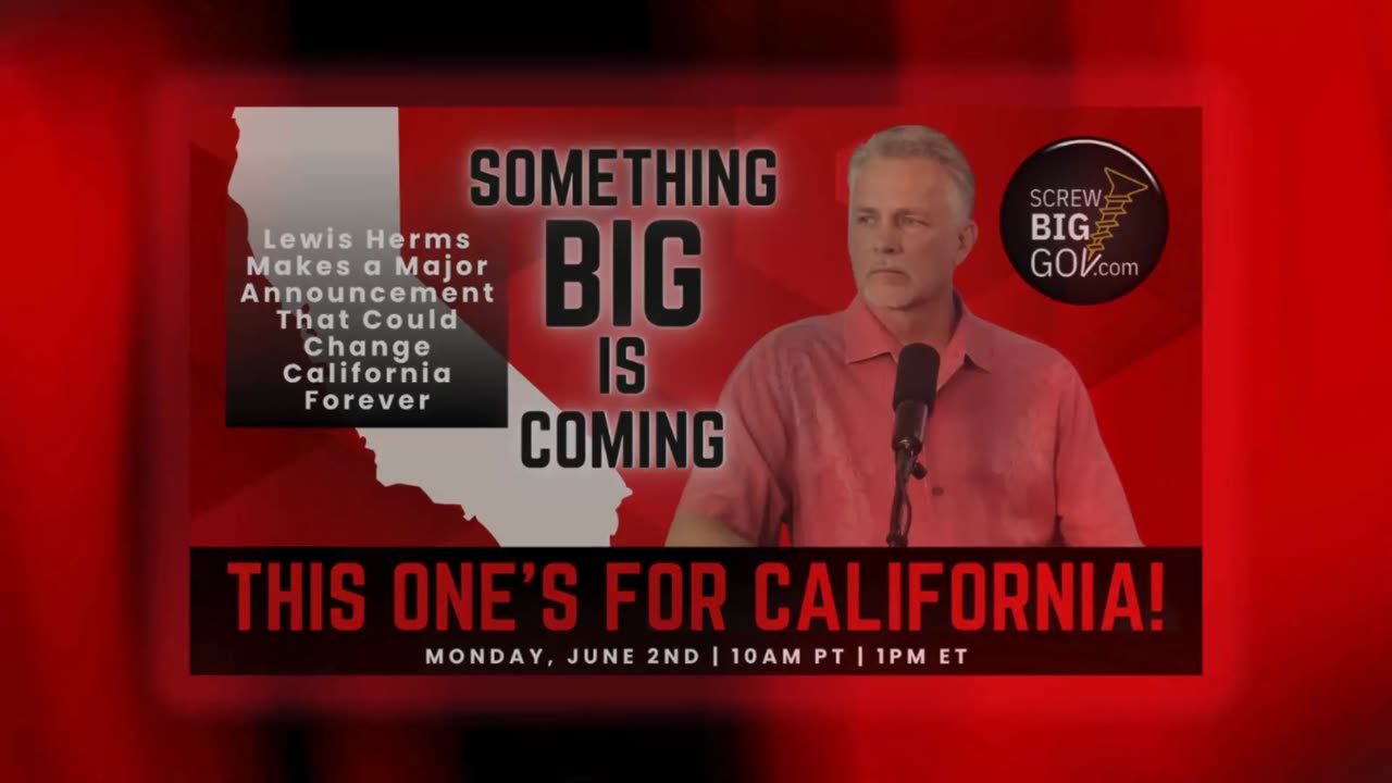 📢 Lewis Herms Makes a Major Announcement That Could Change California Forever