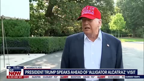 President Trump Speaks to the Press Before Departing for "Aligator Alcatraz", June 01, 2025