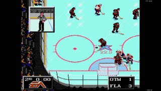 NHL '94: Senators (Len the Lengend) at Panthers (Sheehy) {Genesis} - Exhibition 153