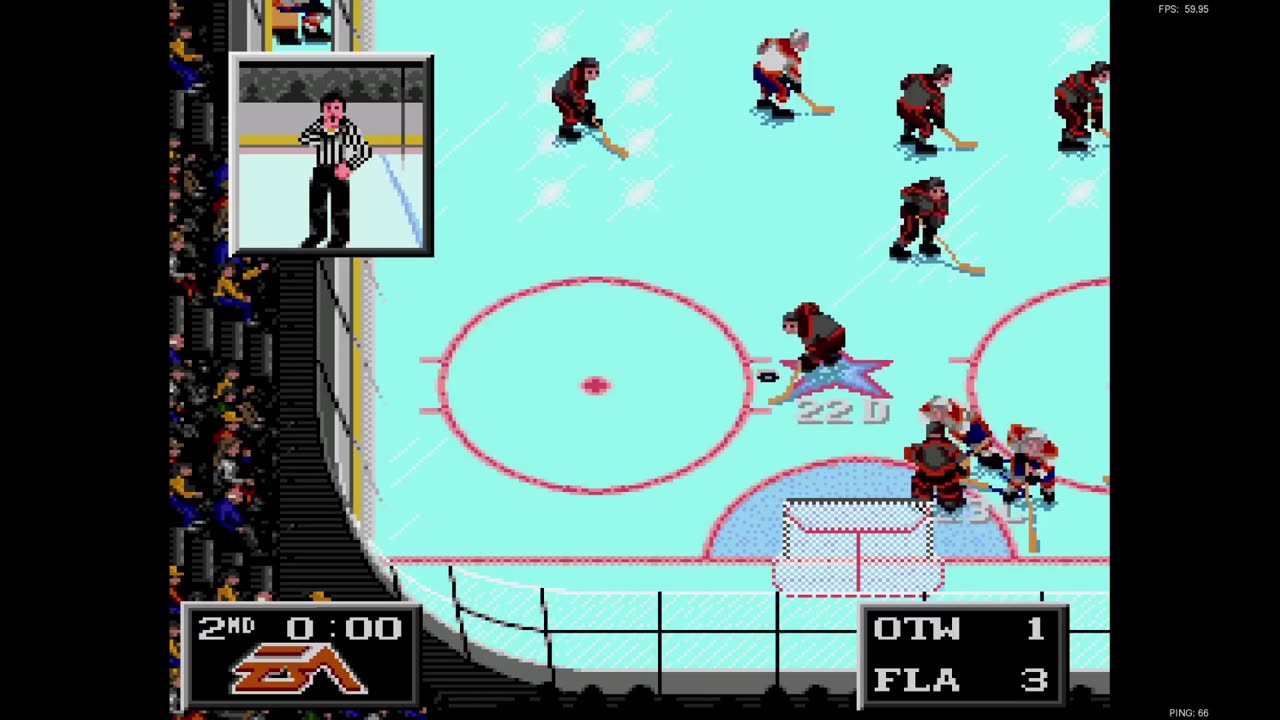 NHL '94: Senators (Len the Lengend) at Panthers (Sheehy) {Genesis} - Exhibition 153