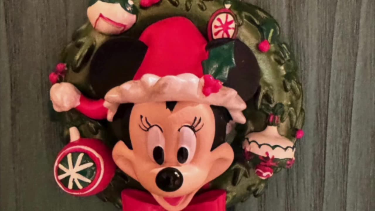 Disney Parks Minnie Mouse Wreath Ornament #shorts