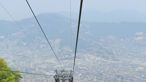 🚡 Cable Car Timelapse Over Kathmandu Valley | Stunning Nepal Views 🌄