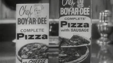 Commercial - Chef Boy-ar-dee Complete Pizza [1964]