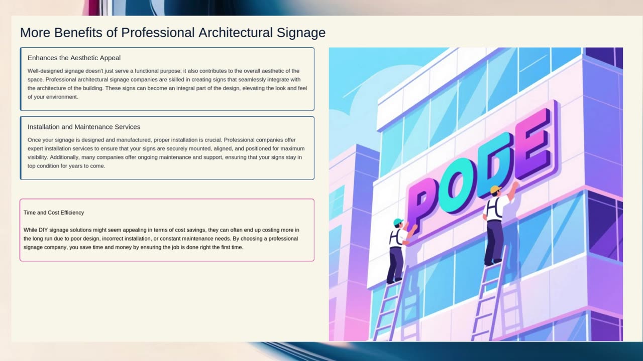 Why Choose Professional Architectural Signage Companies?