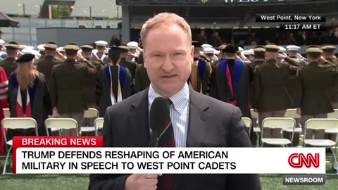 Trump defends reshaping of American military in speech to West Point cadets