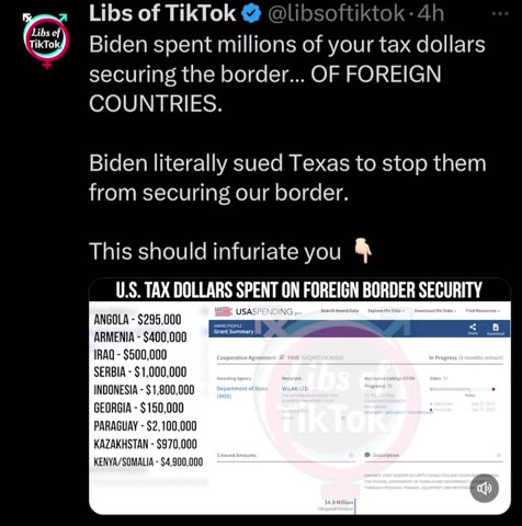 Biden Spent Our Tax Dollars Securing Borders In Other Countries