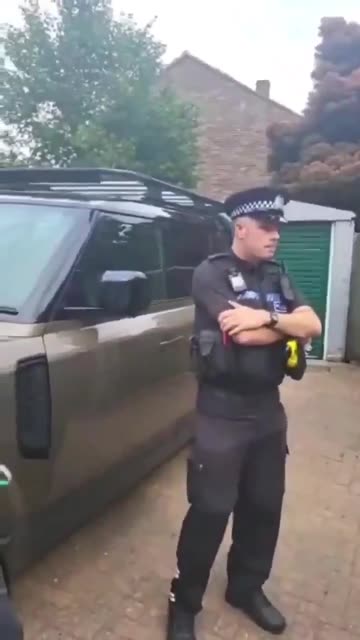 British police arrest a man for sharing a social media post that caused somebody "anxiety".