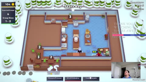Win With Andrew - PlateUp! - with Tina
