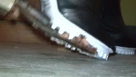 Hot Dogs Crushed Under Block High Heels