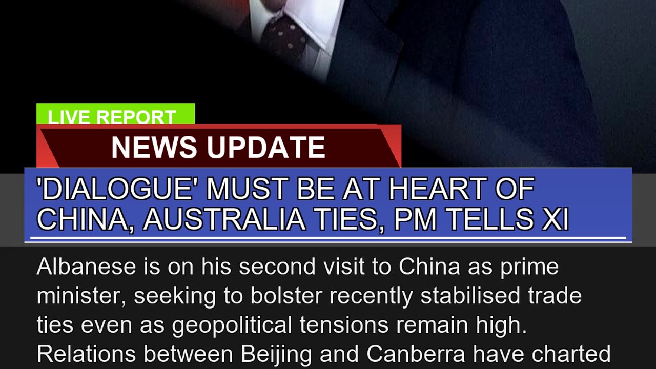 Dialogue Must Be at Heart of China Australia Ti