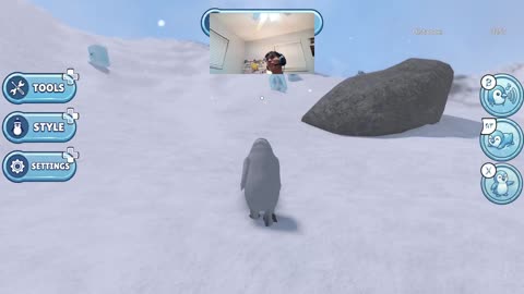 🐧 Penguin Walking Into the Mountains | Peaceful Adventure