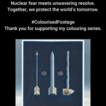 Defend the Future Soviet Anti-Nuclear Poster #ColourisedHistory