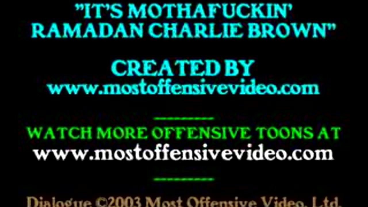 IT'S MOTHAF@#$IN' RAMADAN CHARLIE BROWN!