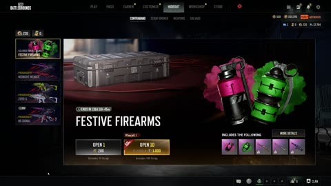 Opening crates in PubG