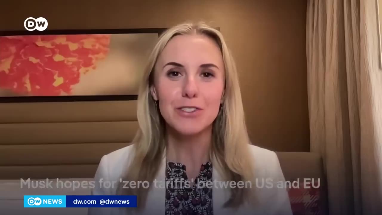 Elon Musk Says He Wishes For 'Zero Tariffs' between U.S and Europe In The Long Run | DW News