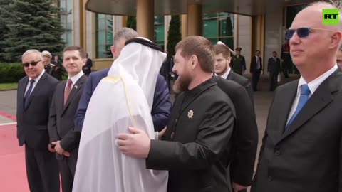 Kadyrov, Kirill Dmitriev and Leonid Slutsky meet with UAE president before he heads to Putin