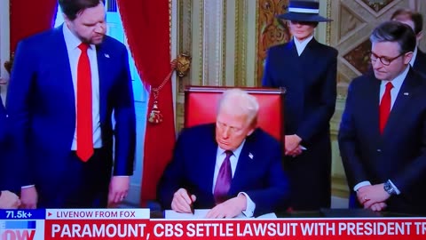 Trump wins voter election fraud settlement 2025 Paramount CBS