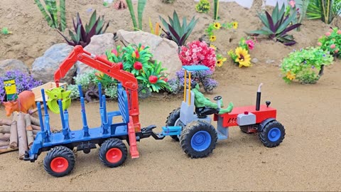 DIY Tractor-Powered Mini Wood Saw – Fun & Educational Science Project