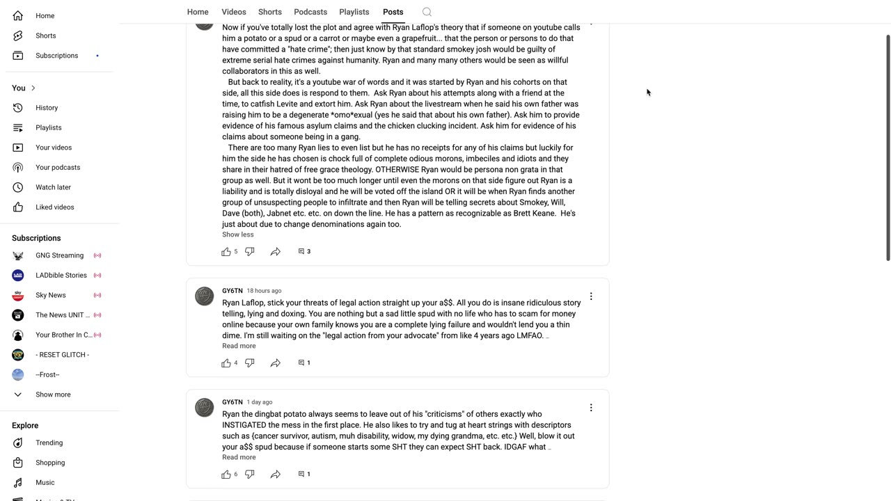 Rob Reed Mocks Bar Complaint Again\Brian Davis Jr\GY6 archive 20 Jul 25