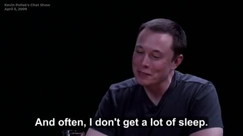 Elon Musk in 2009: I Work, I Parent, I Sleep—That’s It
