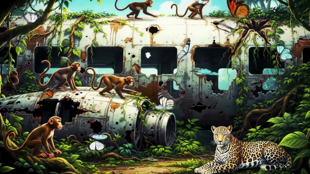 Rainforest Aftermath with Animal Harmony