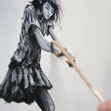 The weight of Love 💔 Do you like the new version? #art #myart #viral