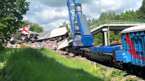 Two Russian bridges are blown up, killing several, officials say