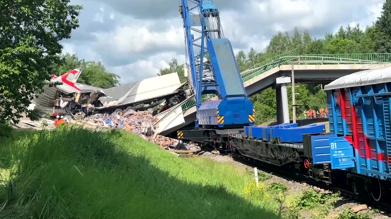 Two Russian bridges are blown up, killing several, officials say