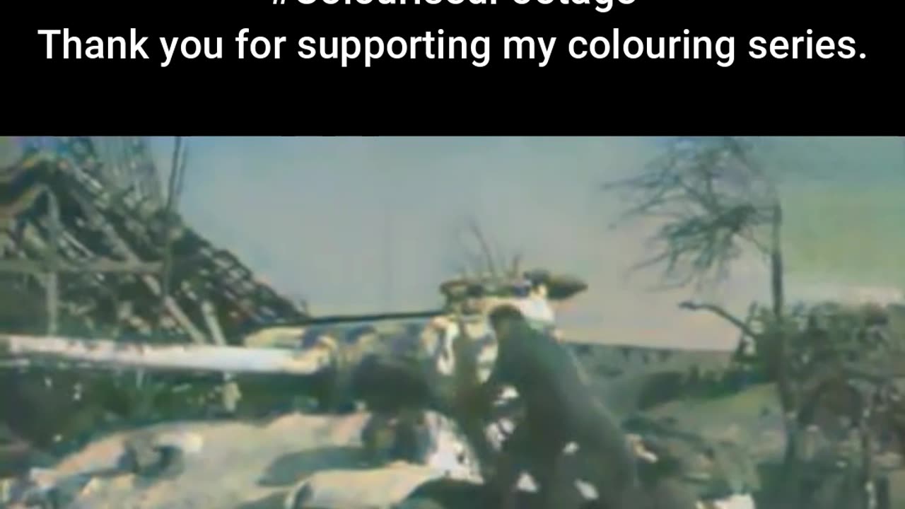 British Tank Crew Tests Captured Vehicle #ColourisedHistory