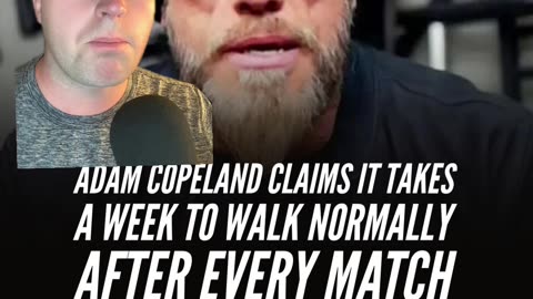 Adam Copeland Can’t Walk for a Week After Matches… STOP! #shorts
