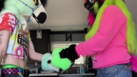 JOINING FORCES ‼️😎 FURSUIT VIDEO BY @Cigsnvalentines on TikTok #furry #fursuit