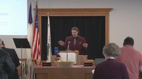 Sunday School. Pastor Troyer; Jesus Obeys