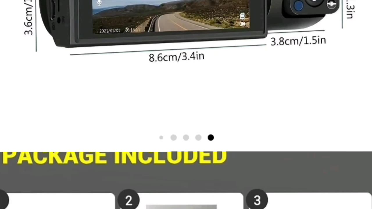 Dual Lens Car DVR! It’s a 1080P Car DVR with a Rear View Camera