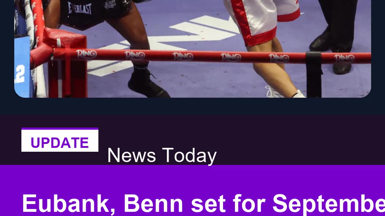 Eubank, Benn set for September rematch