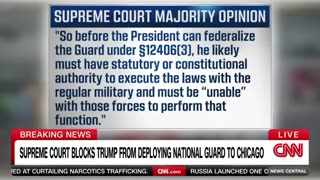 SCOTUS has BLOCKED President Trump from deploying the National Guard to Chicago