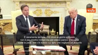NOTIZIE DAL MONDO Armi all'Ucraina,Rutte(NATO) a Trump:'Logico che gli europei devono pagarle'