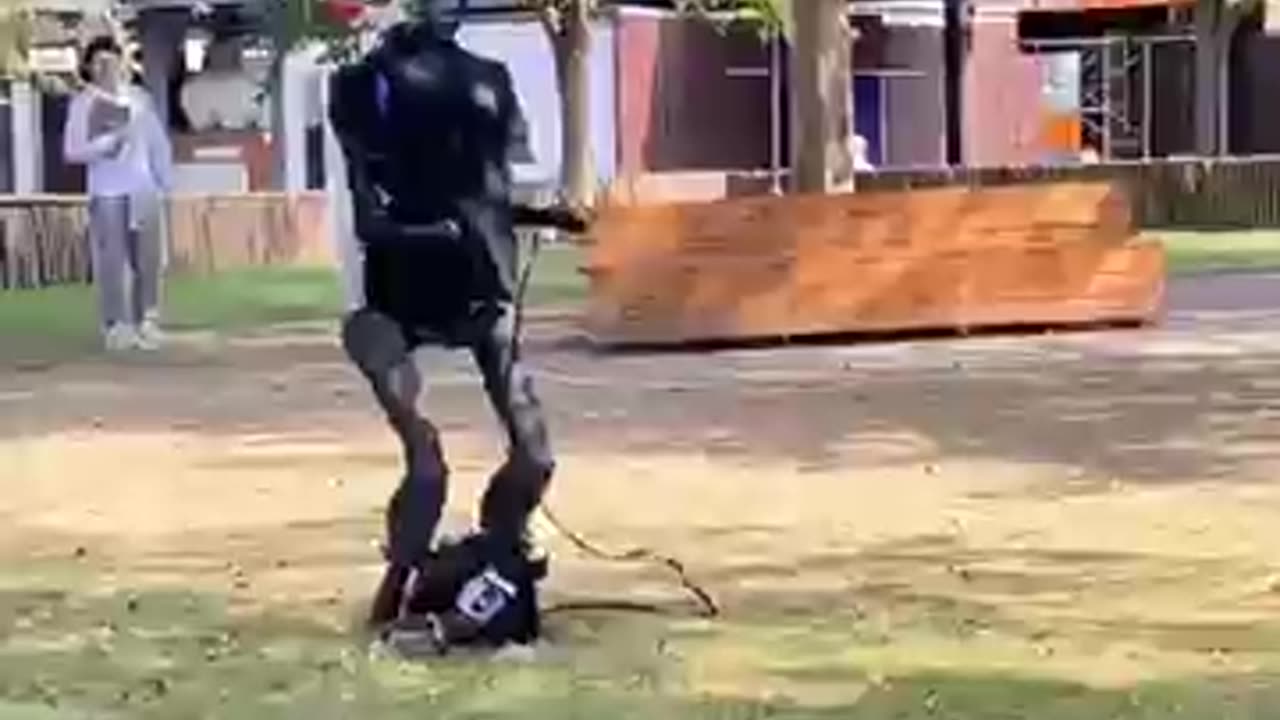 Robot walking a robot dog in China #china #shorts #tech