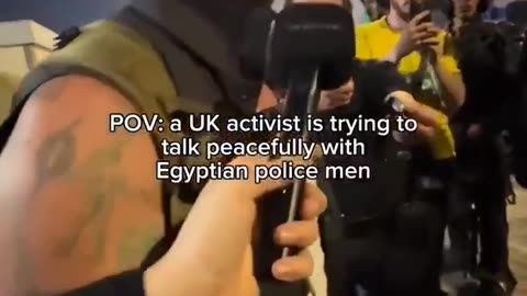 🚨far left dems from Europe trying to persuade Egyptian cops